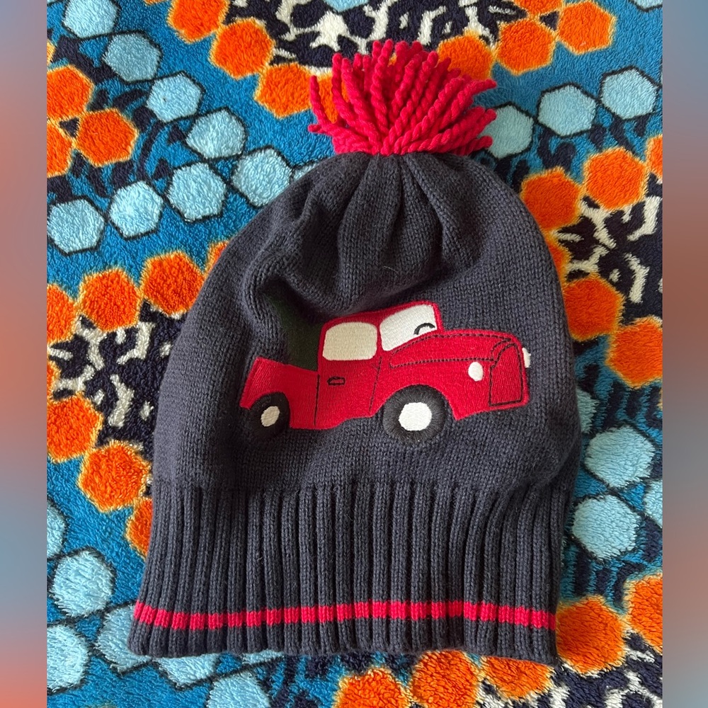 Gymboree Boys Winter Hat Christmas old fashioned truck